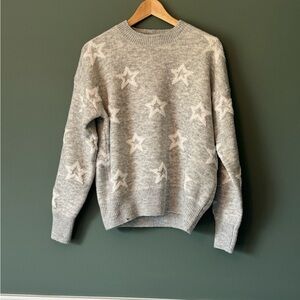 Pinch Gray and White Crewneck She’s a Star Sweater